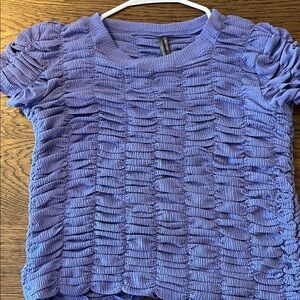 Anthropologie Lavender Textured Top